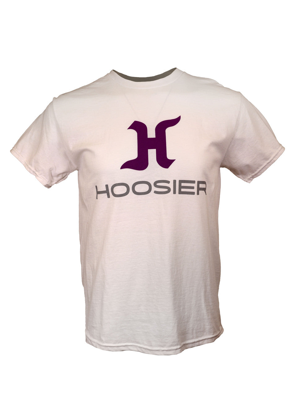 White Tee Stacked Logo