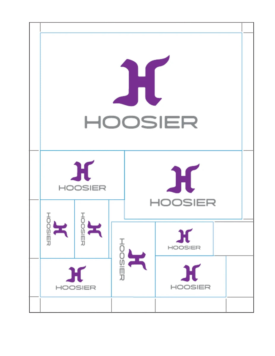 STACKED STICKER / DECAL SHEET